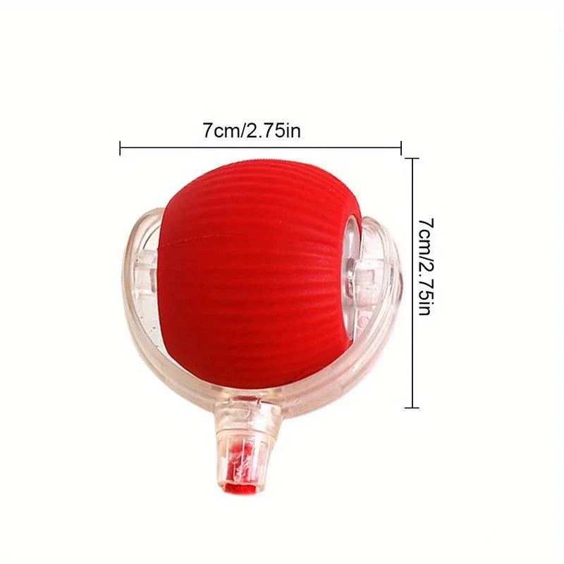 Automatic Interactive Cat Ball Toy Rechargeable Smart Electric Rolling Ball with Faux Tail Mouse Imitation for Dog Cat Training