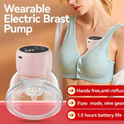 Electric Breast Pump Intelligent Integrated High Suction Breast Pump Breast Milk Postpartum Fortable Painless and Silent Breast