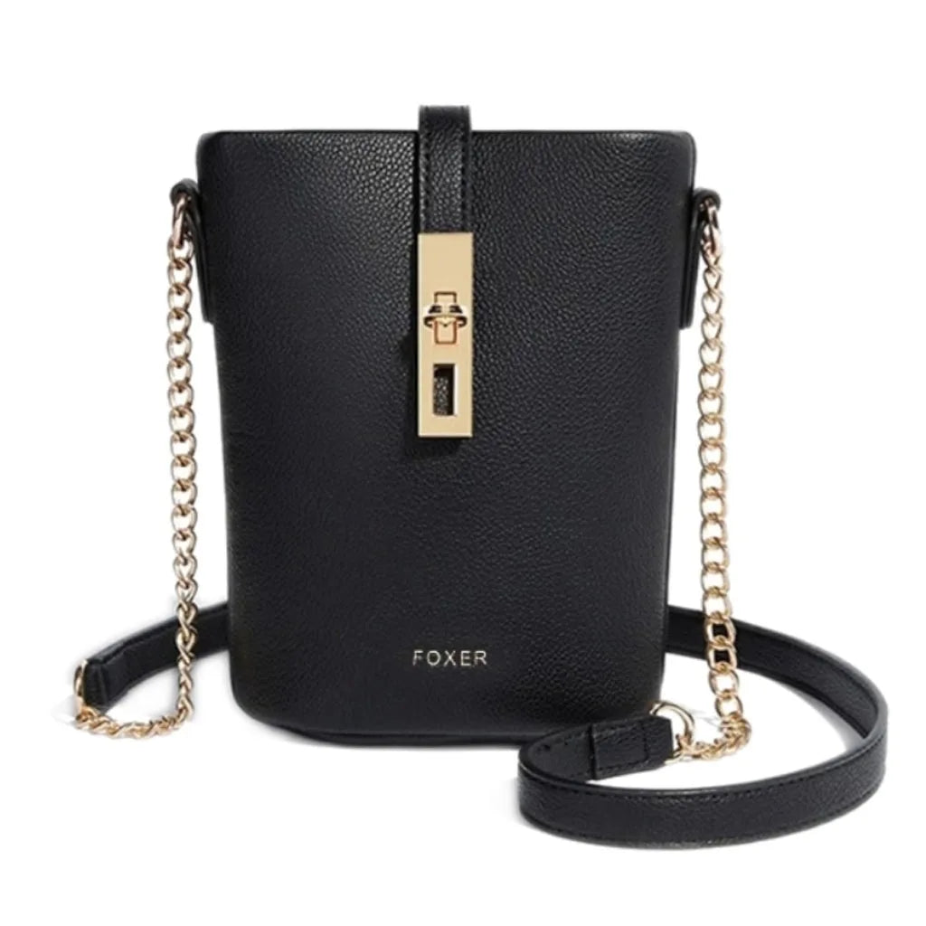 FOXER Brand Chic Mini Cellphone Bag Women's Shoulder Bag PU Leather Fashion Girl's Travel Small Crossbody Bag Purse