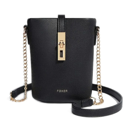 FOXER Brand Chic Mini Cellphone Bag Women's Shoulder Bag PU Leather Fashion Girl's Travel Small Crossbody Bag Purse