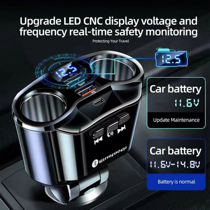 USB Car Charger – USB-C & Bluetooth Options