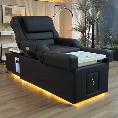 2025 Foot Spa Pedicure Shampoo Bed Modern Beauty Salon Back Lift Hair Washing Head Massage BED