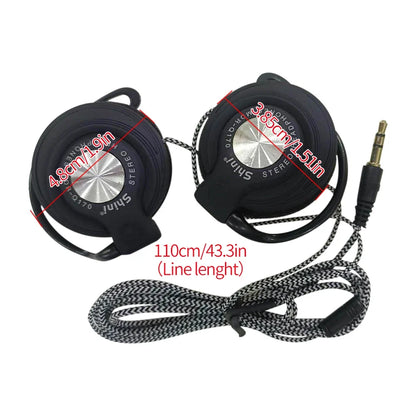 Q170 Universal 3.5mm Wired Headphones HIFI Heavy Bass Headset Over-ear Adjustable Ear Hook Earphones Music Earphone