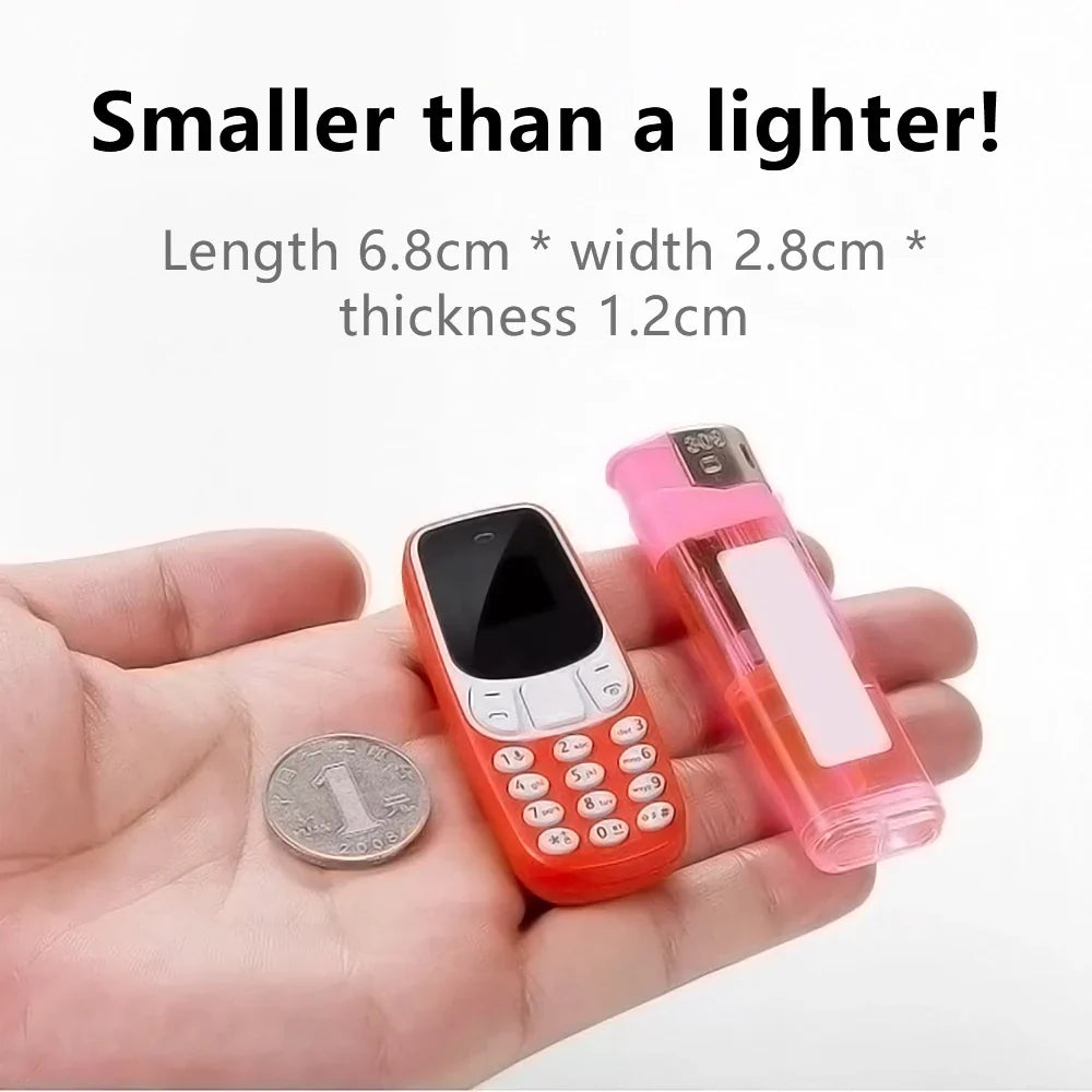 SERVO BM10 Mini Feature Phone Dual SIM Dual Standby Voice Dialing Low Radiation Mp3 Player With Earhook Pocket Cellular Phone