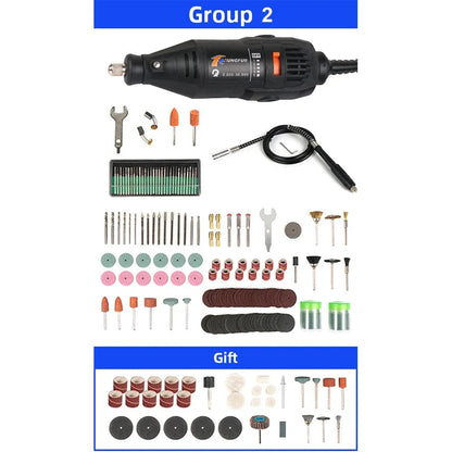 220V Mini Electric Drill Engraver Electric Drilling Machine For Rotary Tools Mini Dremel Tool With Power Tools Accessories
