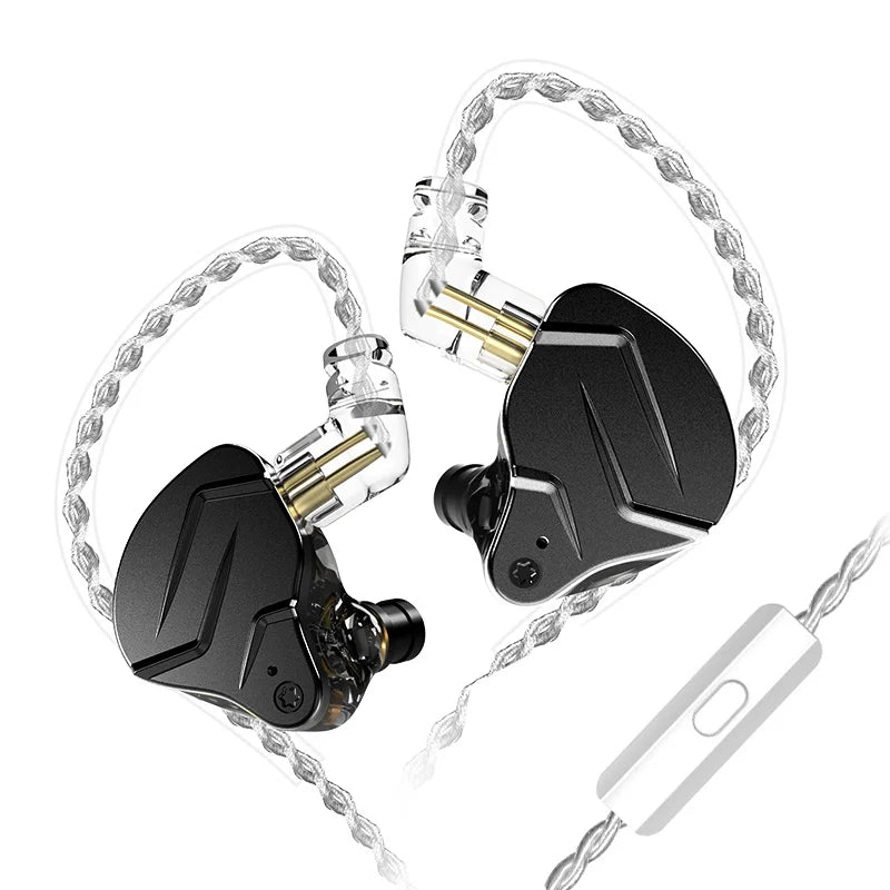 KZ ZSN Pro X metal headphones 1ba + 1dd hybrid technology high-fidelity bass monitor sports headphones and noise-cancelling head