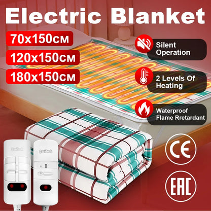 Manta Eléctrica Doble Cuerpo 110V/220V - Calefactor Grueso Invierno
