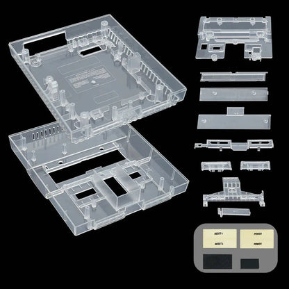 Super Nintendo Replacement Console Shell Housing SNES Clear Translucent