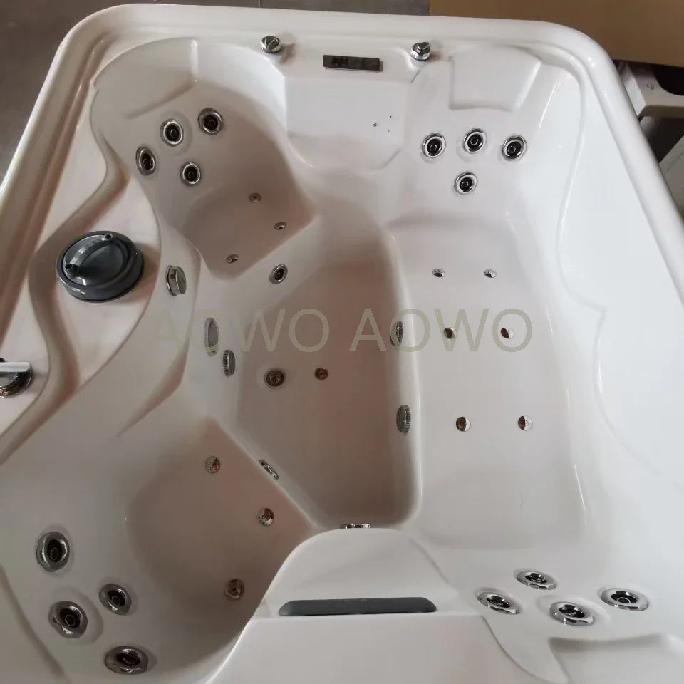 Stock Outdoor Swim Spa Pool Hot Tub Cheap Price Custom   Outdoor Outdoor Massage Spas Tub With Pillow
