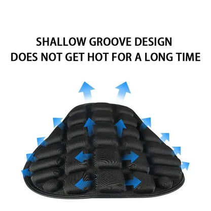Motorcycle 3D Seat Cushion Black Foam Soft Comfortable Breathable EVA Seat Covers Mats Motorcycles Electric Bike Accessories