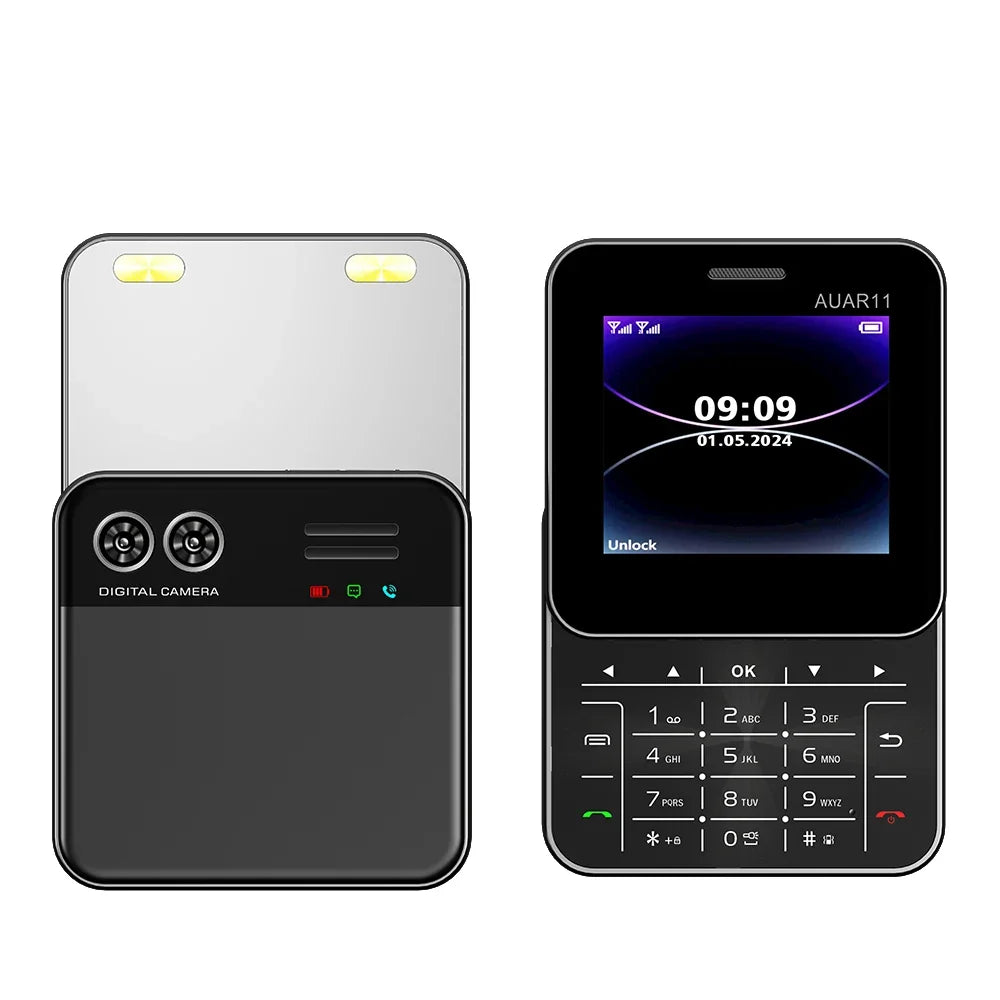 SERVO  Rotatable Mini Mobile Phone 2G GSM 2 SIM Standby Magic Voice FM Radio Quick Dialing Button Slider Small Cellphones