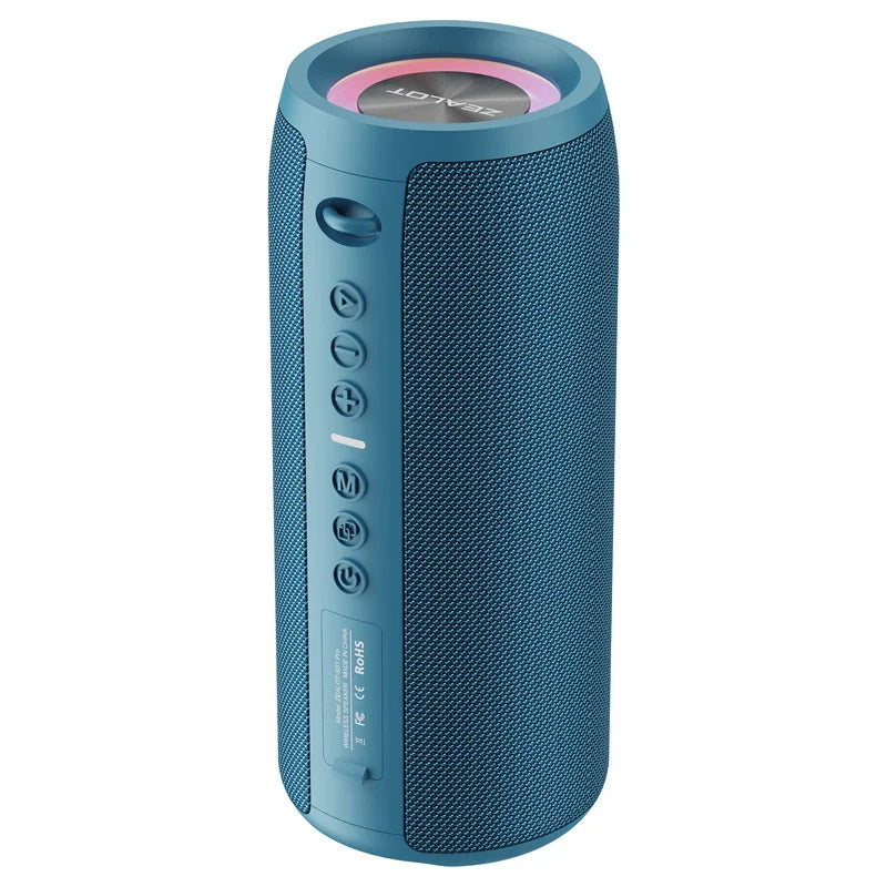 Zealot-S51Pro 40W High-power Bluetooth Speaker 3D Stereo Bass Bluetooth Speaker Portable IPX5 Waterproof Suitable TWS Boom Box