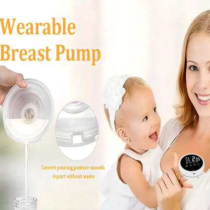 USB Electric Wearable Breast Pump Hands Free Portable Full Automatic Breast Pump Breast Milk Machine Mother and Baby Supplies