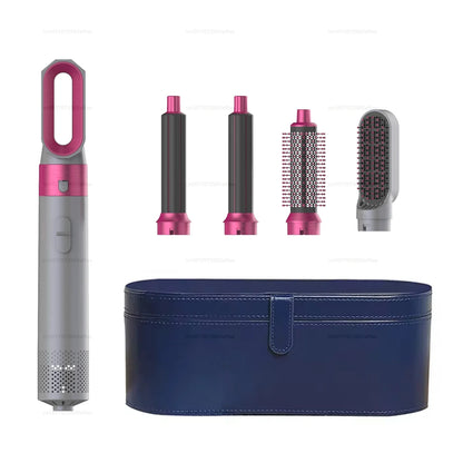 5 In 1 Styling Hair Dryer Electric Comb Negative Ion Professional Automatic Comb Curly Hair Straight Hair Comb Styling Tool