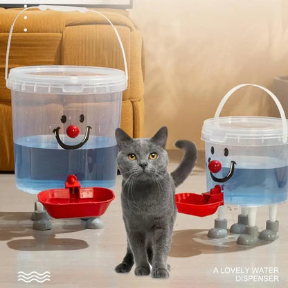 1 Set 3/5/8/10l Cartoon Pet Automatic Water Dispenser No-Electricity
