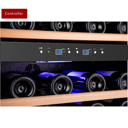 Household Appliance Cabinet Wine Cellar Refrigerator with Bottle Cooler Cabinet for Kitchen Home Bar Party Beverage Store