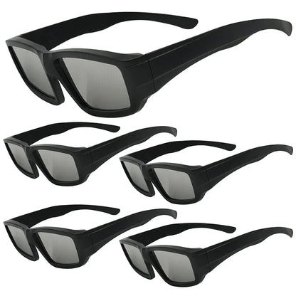 Solar Eclipse Glasses Plastic Frame Certified Safe Solar Viewer Shade For Direct Sun Observation Total Eclipse Eyewear