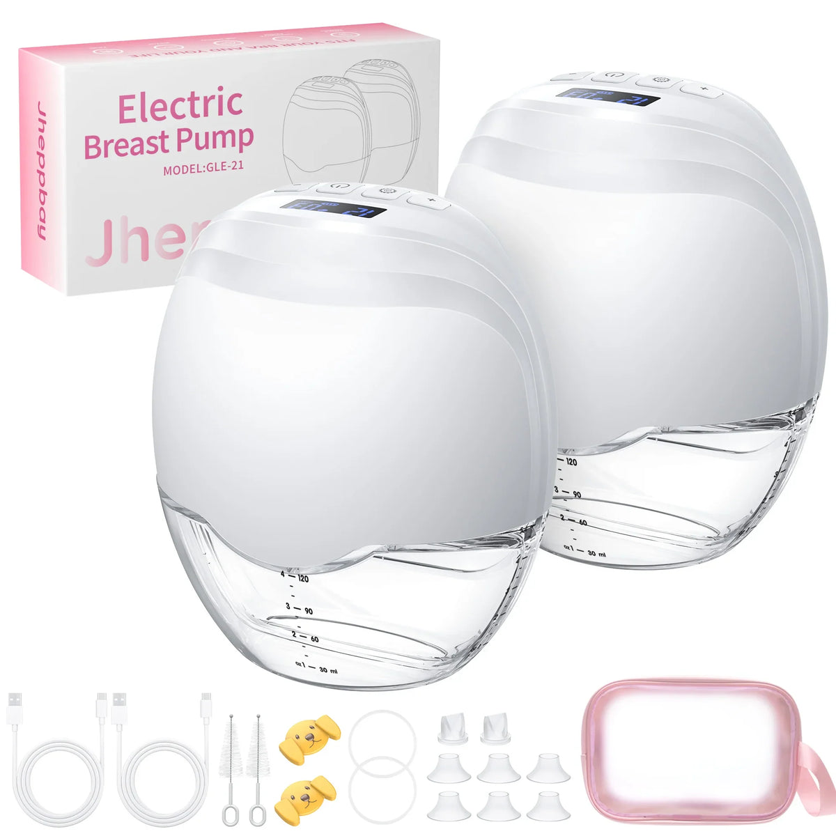 Electric Breast Pumps, 12 Levels & 3 Modes Wearable Breastpump Hands Free BPA Free LCD Display, Painless Wireless Breastfeeding