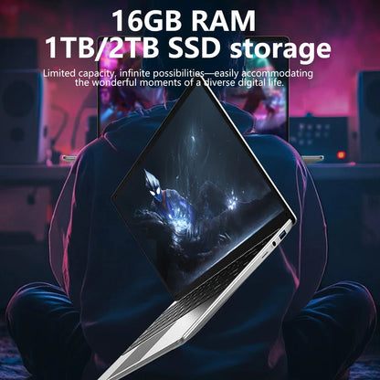 LENO Ultra Slim 14.1" Windows 11 Laptop | 16GB RAM | Intel 4405U | 256GB–2TB SSD | FlipStylez LLC®