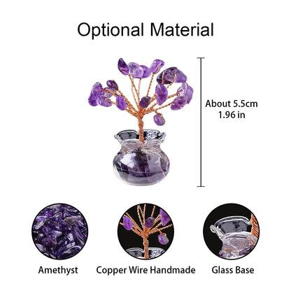 Crystal Tree of Life – Gemstone Bonsai Decor