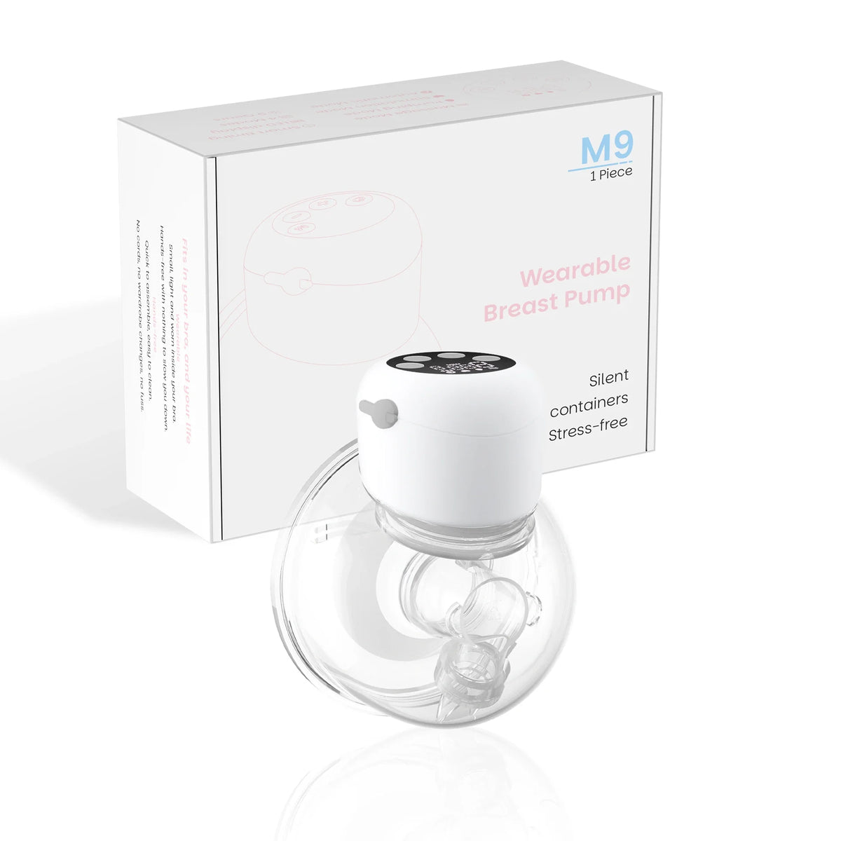 Electric Wearable Breast Pump - 4 Modes 9 Levels, Ultra-Quiet BPA-Free Hands-Free Portable 24mm Flange for  Breastfeeding