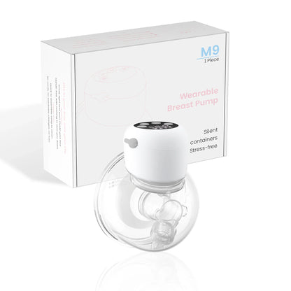 Electric Wearable Breast Pump - 4 Modes 9 Levels, Ultra-Quiet BPA-Free Hands-Free Portable 24mm Flange for  Breastfeeding