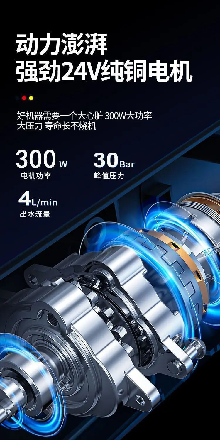 Wireless High-pressure Car Wash Water Gun Household Rechargeable Water Gun Portable High-power Lithium Battery
