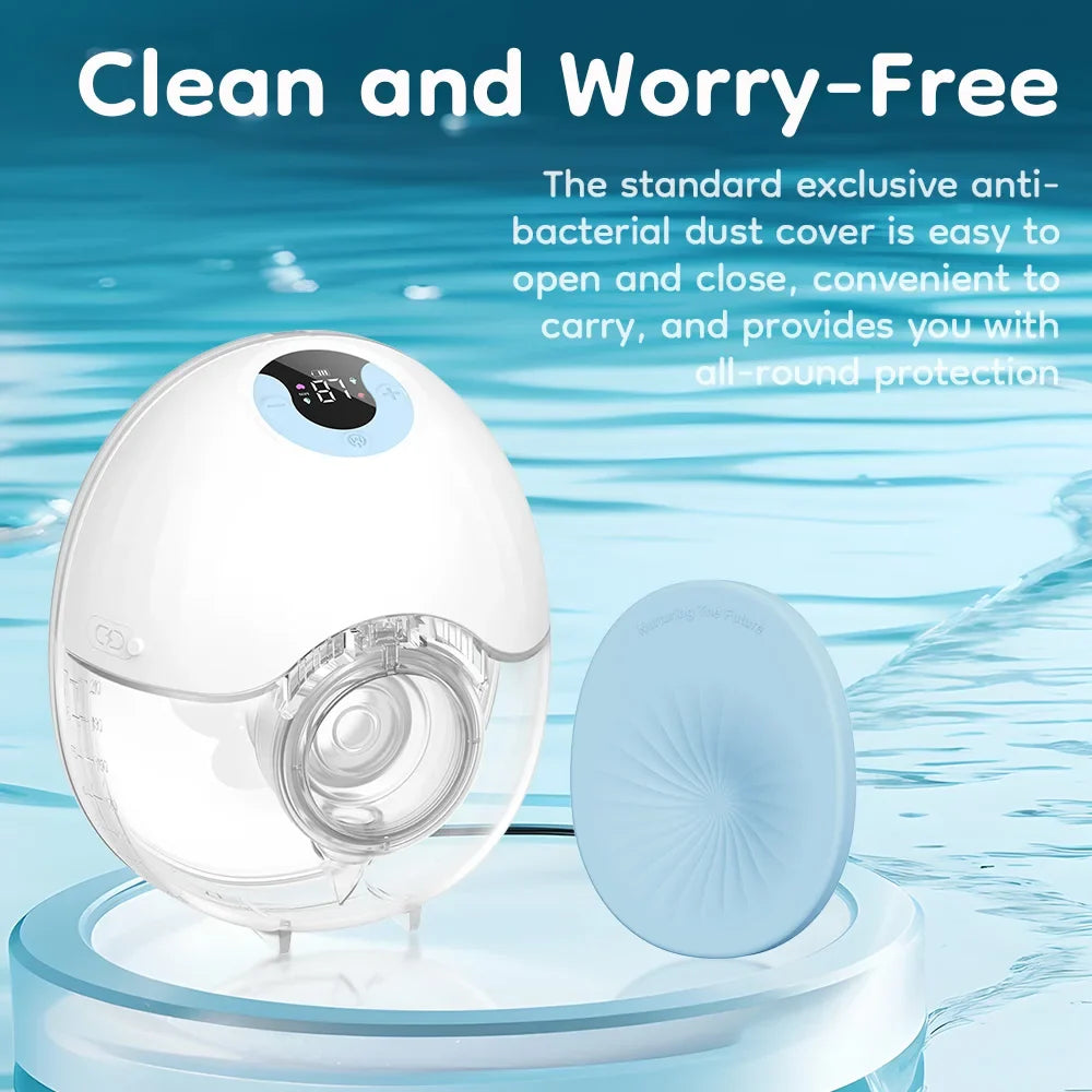 MAMIJOY Wearable Breast Pump Electric Breast Pumps Comfort Milk Collector Lightweight with LED Display 4 Modes & 36 Levels EB46