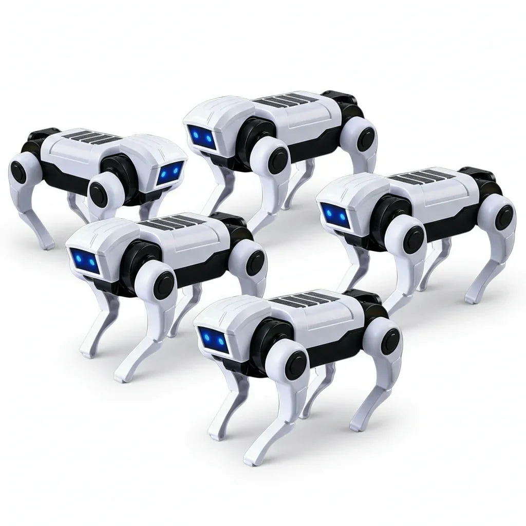 1/3/5Pcs Rc Robot Remote Control Mechanical Dog Toy Science Teaching Assembling Model Electric Set Toys Boys Kids New Year Gifts