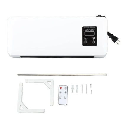 Wall Mounted Room Heater Waterproof Quick Heating Towel Drying Rack Space Saving Electric Wall Heater 1500W for Living Room
