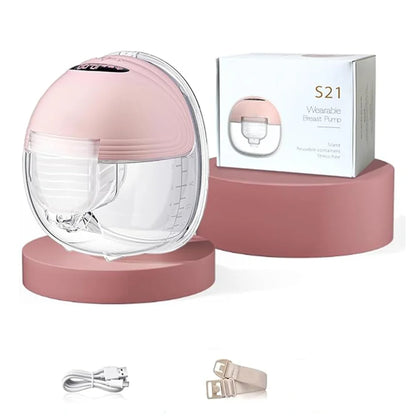 BornBL S21 Breast Pump Portable Electric Breastfeeding Pump with USB Rechargeable Wireless Hands-Free for Mom Baby Feeding