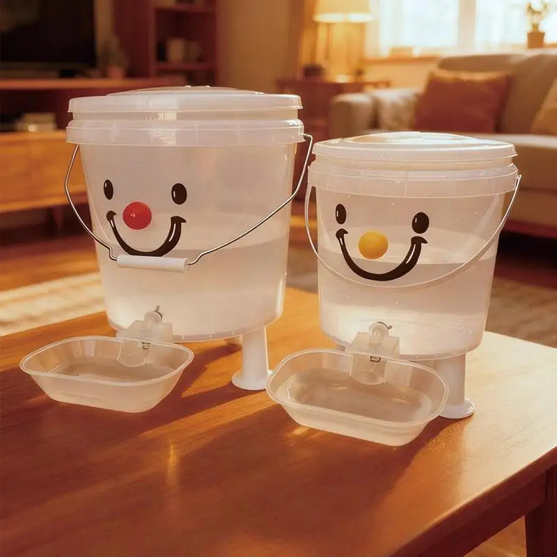 1 Set 3/5/8/10l Cartoon Pet Automatic Water Dispenser No-Electricity