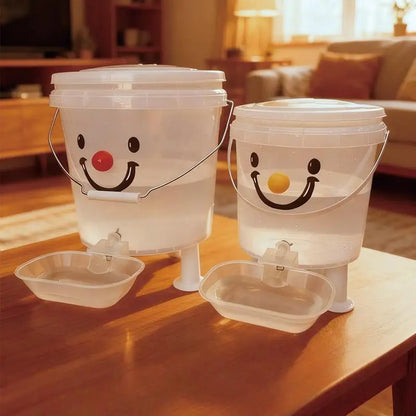 1 Set 3/5/8/10l Cartoon Pet Automatic Water Dispenser No-Electricity
