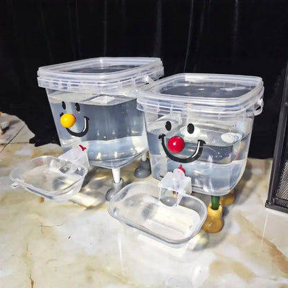 1 Set 3/5/8/10l Cartoon Pet Automatic Water Dispenser No-Electricity
