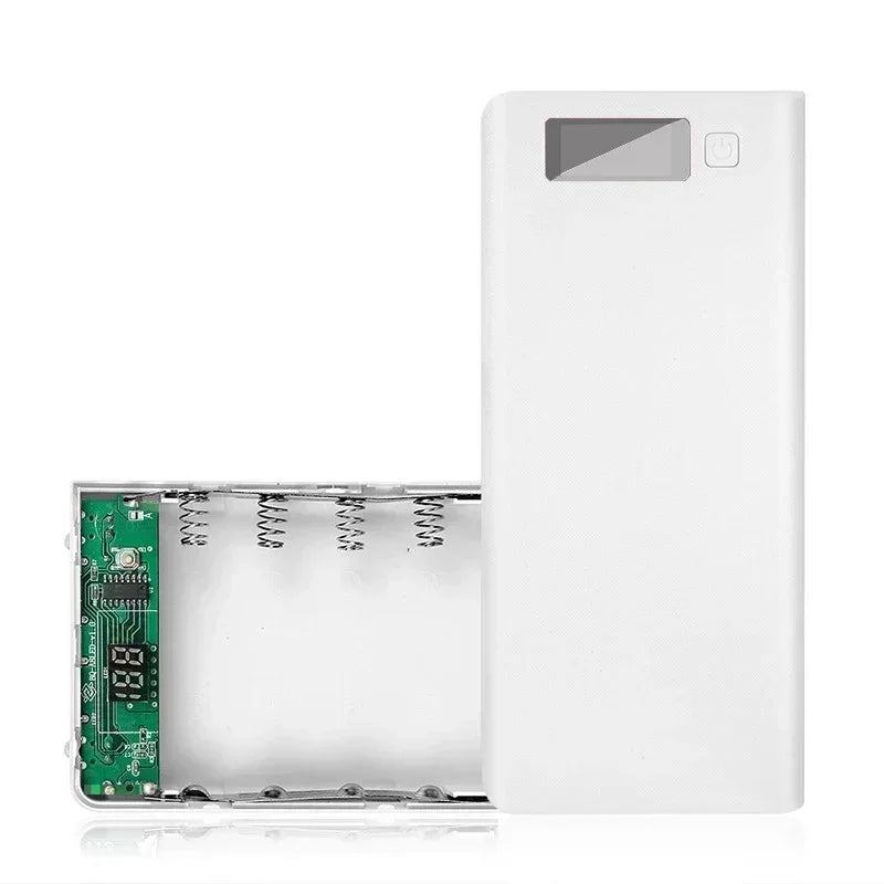 Battery Box Power Bank Kits DIY Shell 8-cell 18650 Holder Cases Charge Storage PD Dual USB Kit for Cellphone Charge
