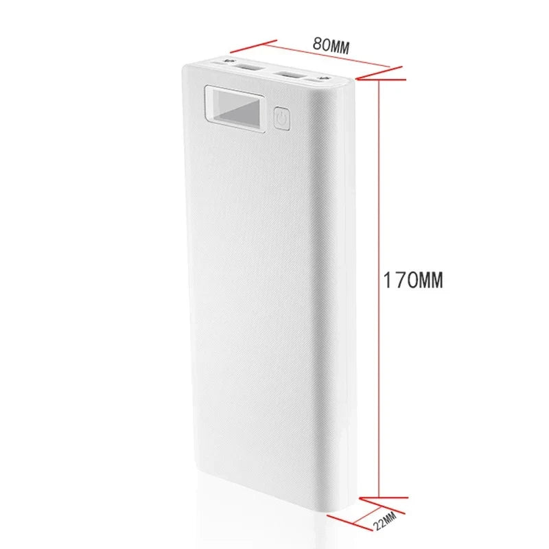Battery Box Power Bank Kits DIY Shell 8-cell 18650 Holder Cases Charge Storage PD Dual USB Kit for Cellphone Charge