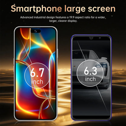 IVMI Smartphone Android 17 Promax  Dual SIM 6.7"Display 3GB RAM 16GB ROM Cellphone WIFI Play Store 4G Mobile Phones