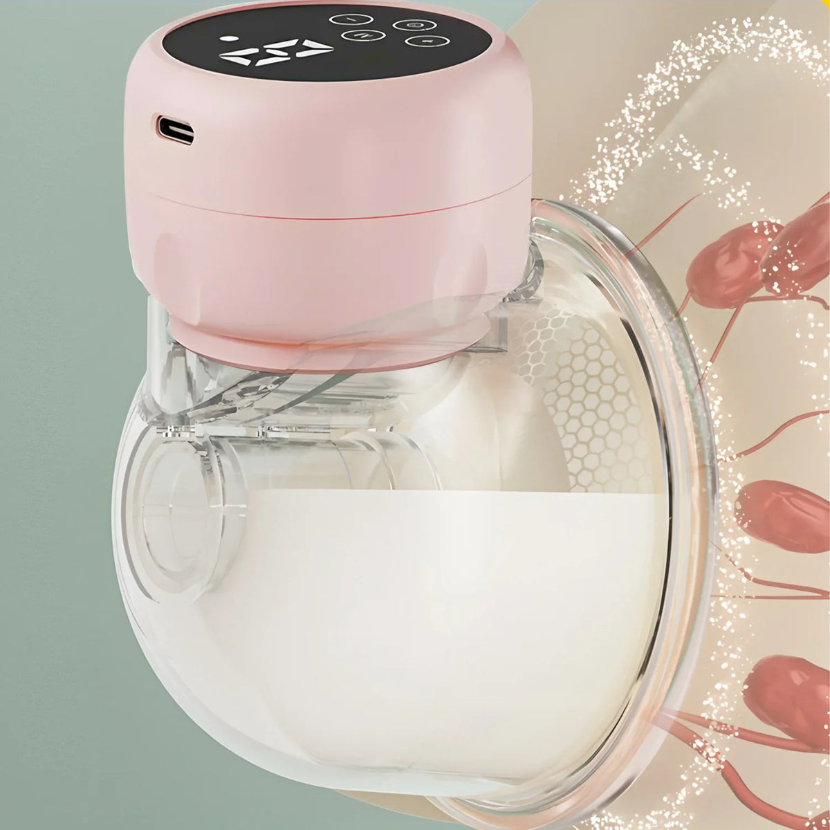 1pcs Hands-free Wearable Breast Pump Electric Fully Automatic Integrated Breast Pump Portable Breast Pump Breast Feedin