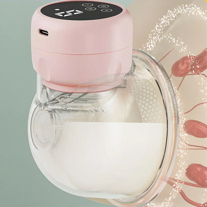 1pcs Hands-free Wearable Breast Pump Electric Fully Automatic Integrated Breast Pump Portable Breast Pump Breast Feedin