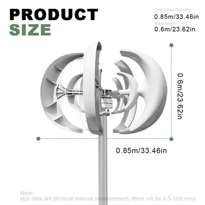 3000W Wind Turbie Generator 12V 24V 48V With Free MPPT Controller PV Solar Panel Off Grid System Free Energy 220V For Home