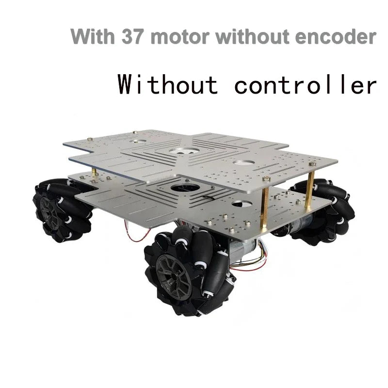 10-20Kg Load 330+240mm Big Plate 4WD Mecanum Wheel Robot Car with 12V Motor for Arduino ROS Robot Arm Chassis DIY Kit Toy Parts