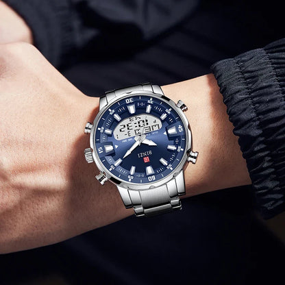 Men’s Analog-Digital Quartz Dress Watch with Chronograph