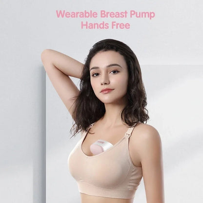 Bebebao P1 Wearable Breast Pump Hands Free Electric Single Portable Wearable Breast Cup 8oz/ 240ml BPA-Free 3 Modes 10 Suction