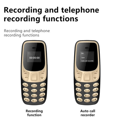 SERVO BM10 Mini Feature Phone Dual SIM Dual Standby Voice Dialing Low Radiation Mp3 Player With Earhook Pocket Cellular Phone