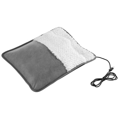 Portable USB Electric Foot Heating Pad Soft Washable Foldable Foot Heater Winter Foot Warming Mat for Bed,Under Desk,Office,Home