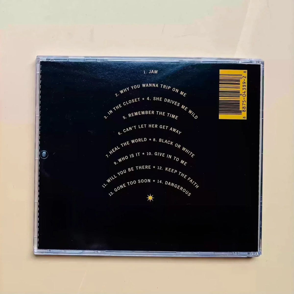 Classic Pop Dance CD, Featuring Tracks Including Black or White , Conveying Stage-Level Music Tension and Humanistic Care