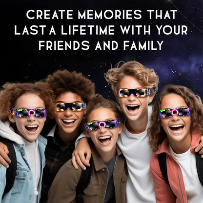 10pcs Family Pack Paper Solar Eclipse Glasses Safe Direct Sun Viewing