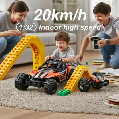 1:32 Scale 2.4G RC Car 20km/h High-Speed Off-Road 4WD Remote Control Toy for Kids Boys Gift
