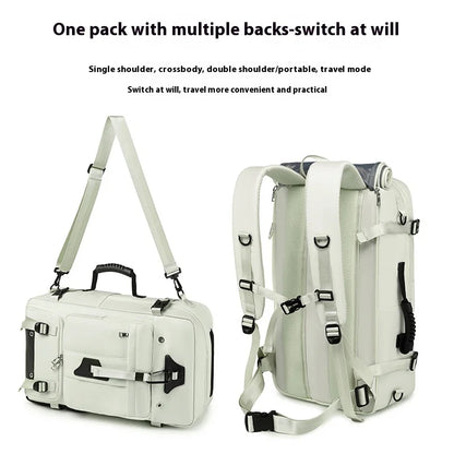 55L Large Capacity Travel Bag For Men 15.6 Inch Laptop Suitcase Backpack Multi-function Waterproof Backpack Outdoor Camping Bags