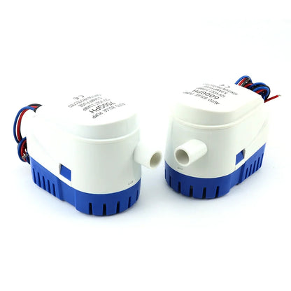 12V 24V DC Automatic Boat Submersible Bilge Pump Electric Marine Water Pump Small Auto 6500GPH 750GPH 1100GPH For Houseboat